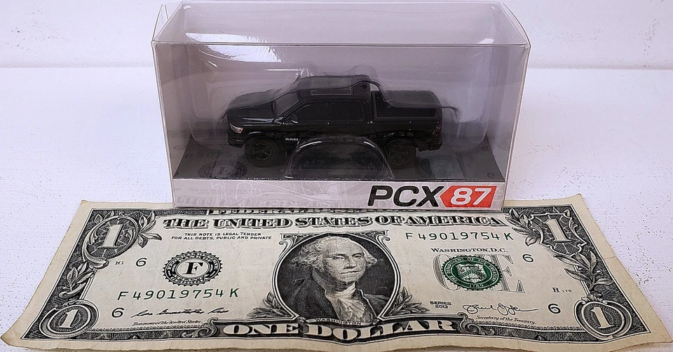 Brekina PCX NEW HO 1/87 Scale 2018 Dodge RAM 1500 Limited Pick-Up Truck in Black - Image 2 of 4
