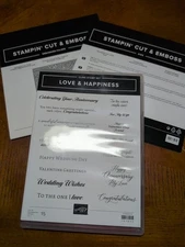 Stampin' Up Stamp Set - Love & Happiness & Bouquet Of Love Dies & Hybrid EF