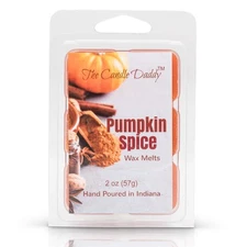 The Candle Daddy Pumpkin Spice Fall Autum Scented Melt- Maximum Scent Wax Cub...