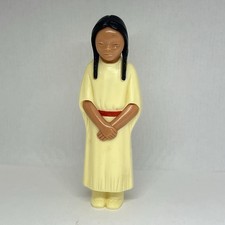 Vintage 50s or 60s St. Labre Indian School Maiden Celluloid Native American Doll