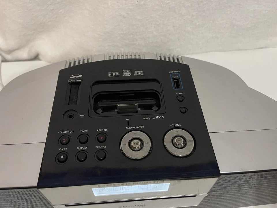 Philips Micro Hi-Fi System Bluetooth SD USB iPod Dock BTM630/37 Wireless TESTED - Image 2 of 4