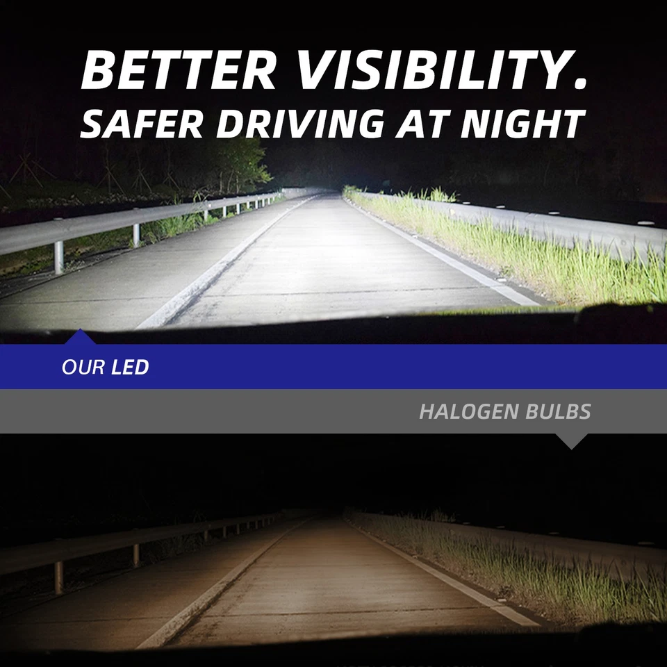 lo último nuevo H11 H9 H8 Bombilla Faro LED Luz Antiniebla Luz Bajo 6000K Blanco 2x N Foto 2 de 4