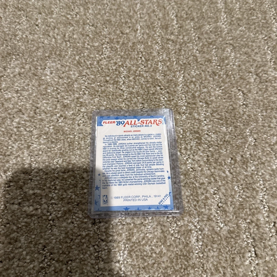 Tarjetas Fleer Michael Jordan 1989 y 1990. Foto 2 de 4