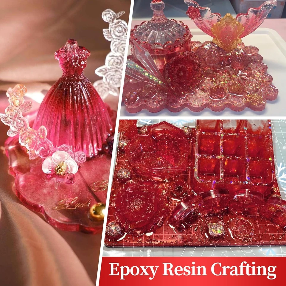 Red Mica Powder for Epoxy Resin,Natural Shimmer Mica Powder Used for Coloring - Image 3 of 4