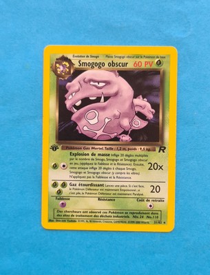 Pokemon Karte Dunkler Smogogo - Edition 1 - 31/82 - Rocket - DE - Exc