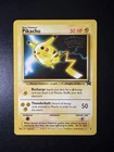 1999 POKEMON BLACK STAR PROMO KIDS WB MOVIE PIKACHU CARD # 4 VLP
