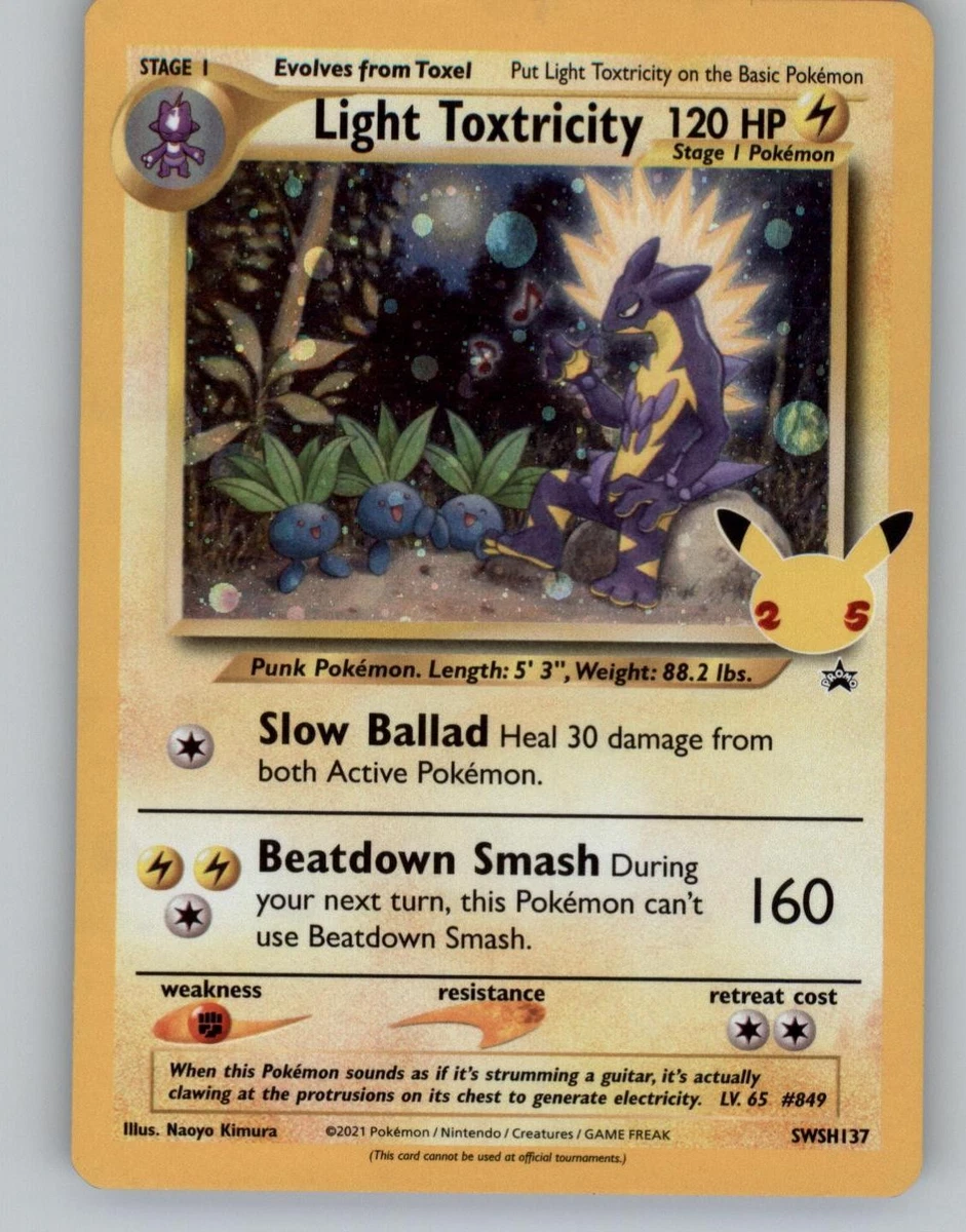 Light Toxtricity Pokémon TCG Cards for sale | eBay