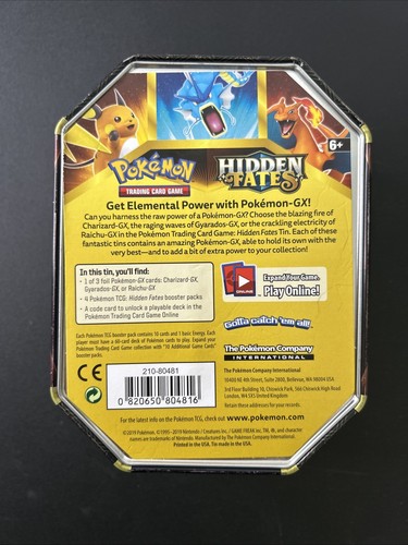 EMPTY Pokemon Hidden Fates TIN ONLY - Picture 2 of 7