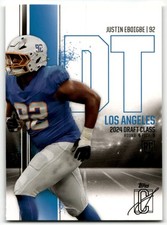 2024 Topps Signature Class Justin Eboigbe #139 Rookie Los Angeles Chargers