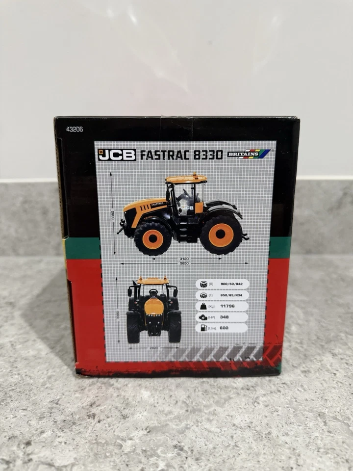 Britains - JCB 8330 Fastrac - Spalding Show Model 2023 - 1:32 - 43206 - New/Mint - Image 3 of 4