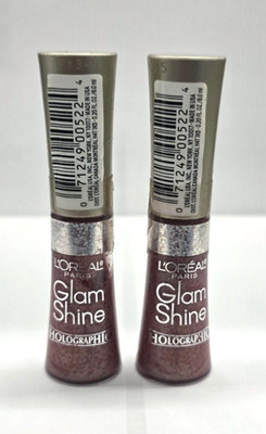 2 PACK L'Oréal Glam Shine Holographic Plumping LipColor-860 Iridescence