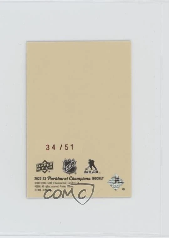 2022 Upper Deck Parkhurst Champions 51 Retros Gold Rainbow /51 Troy Terry #R-46 - Image 2 of 2