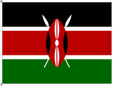 Kenia Fahne Flagge Hissflagge Nationalfahne mit &Ouml;sen ca 150x90 cm