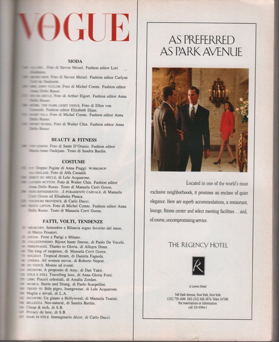 VOGUE ITALIA No.512 APRILE(4月号) 1993 VOGUE ITALIA No.512 APRILE(4月号) 1993 - メルカリ