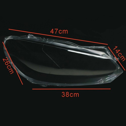 Pair Front Headlight Lens Cover Lampshade For VW Golf MK6 2010-2013 Cap Clear - Picture 3 of 10