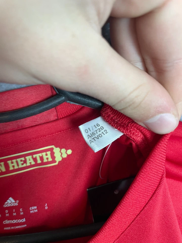 Camiseta de fútbol local Pogba Manchester United 2016 - 2017 Adidas para hombre talla M Foto 3 de 4