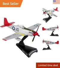 Compact P-51D Mustang 1:100 Airplane Model - Iconic Tuskegee Airmen Design