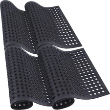 Anti Fatigue Rubber Floor Mat for Kitchen Non Slip Workplace Mat Drainage