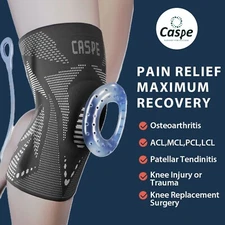 Knee Brace Compression Sleeve Support Joint Pain Arthritis Relief For Sport Gym