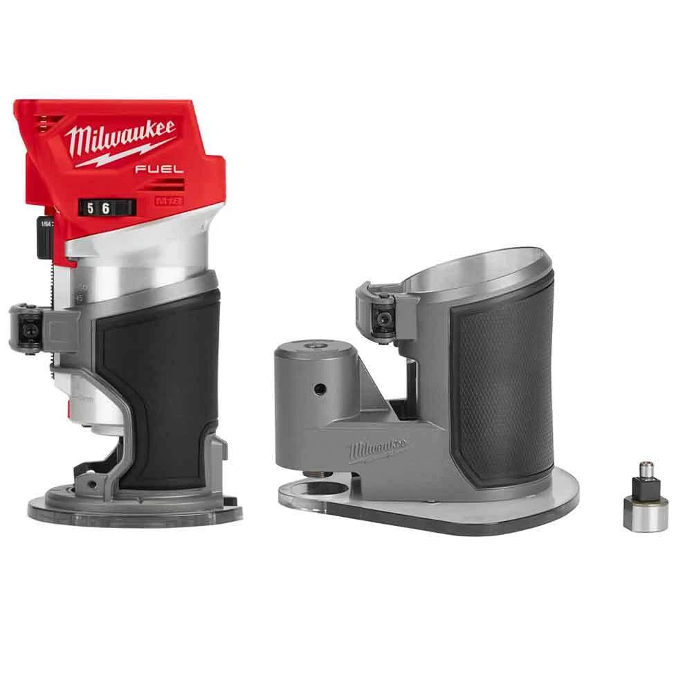 Milwaukee M18 Fuel Compact Router With Offset Base Bare Tool eBay