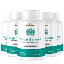 Sugar Balance- Cardiovascular Health, Blood Pressure  Sugar Support- 5 Bottles