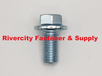 (10) M12-1.75 x 25 / M12x25 Metric Hex Flange Bolts Grade 10.9 DIN 6921 Zinc