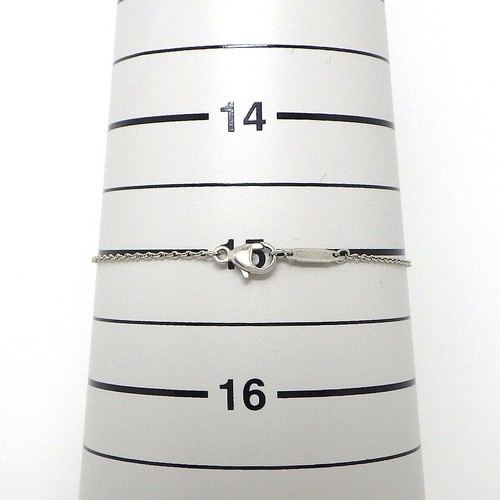 Pulsera Tiffany & Co. Corazón Sentimental 3 Puntos Diamante PT950 Platino - Imagen 8 de 8