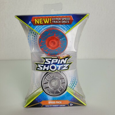 Hot Wheels Spin Shotz Stunting Pack Hyper Speed Track Discs Box 