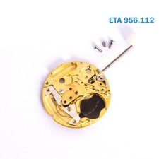 Eta Uncomplete Swiss Movement number 956.112 disc 6 gold