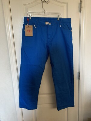 True Religion Mens Royal Blue Jeans Joey Super T Size 40 New With Tag