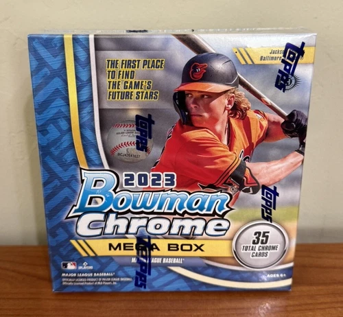2023 Bowman Chrome Baseball Factory Sealed Mega Box