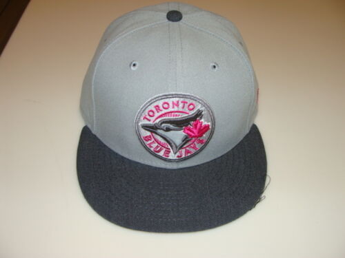 Toronto Blue Jays Custom New Era Cap Hat 7 1/8 59fifty MLB Baseball Pink Grey  - Picture 1 of 5