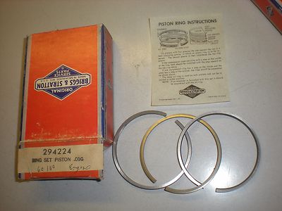 OEM Briggs /& Stratton piston ring set 298175 .010 *Fast Free Shipping*