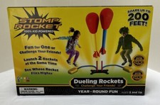 Stomp Rocket Dueling Super High Flying Rockets with Launch Pad 4 Rockets