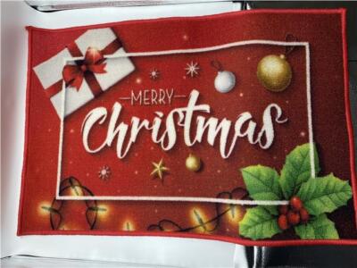 JVL Maschinenwaschbare Weihnachtsmatte