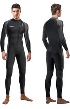 DivMystery Wetsuits for Men Super Stretchy - 3/2mm Full Body Wet Suit Size Mediu