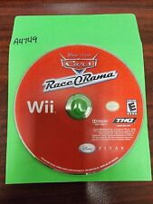 Cars Race-O-Rama Nintendo Wii + 2 Wii Wheels OEM Bundle Disney/Pixar Racing  GC