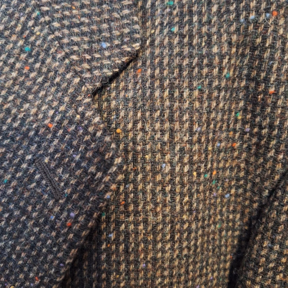 Chaqueta Blazer Oakton Para Hombres 46XT Multicolor Ojo de Pájaro Tweed Lana Foto 2 de 4
