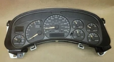 99-02 SILVERADO SIERRA 7 GAUGE INSTRUMENT CLUSTER SPEEDOMETER DIESEL TRANS TEMP