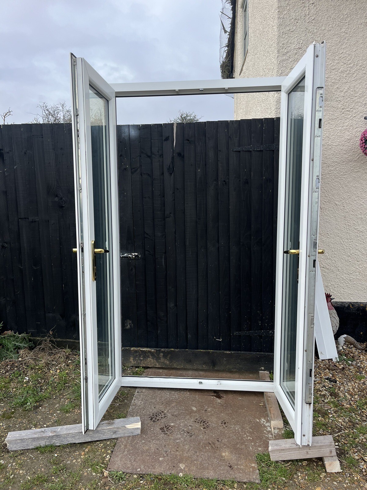 VERY NICE USED UPVC FRENCH DOORS eBay