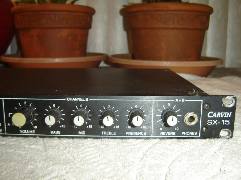 Carvin SX-15, Guitar Preamp with Spring Reverb, Equalizer, Vintage Rack - Image 2 of 4