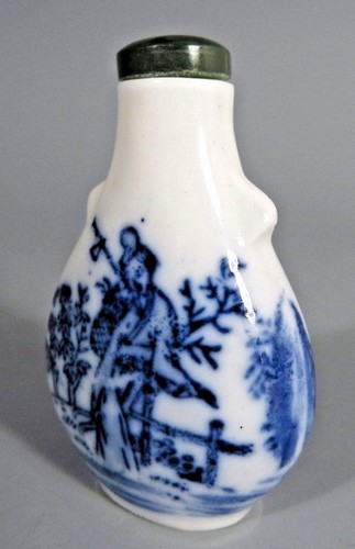 China Chinese Blue & White Children Porcelain Snuff Bottle Qing ca. 19-20th c. - Picture 5 of 12