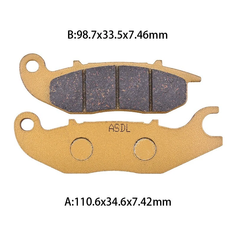 Pastillas de freno delanteras traseras de cerámica de motor para Honda CRF250L ABS CRF250M CRF250 Rally Foto 2 de 3