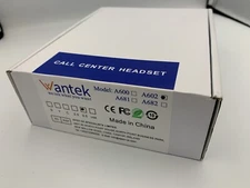 1X pack Wantek Call Center Headset Model A602 3.5 , Noise Canceling New open box