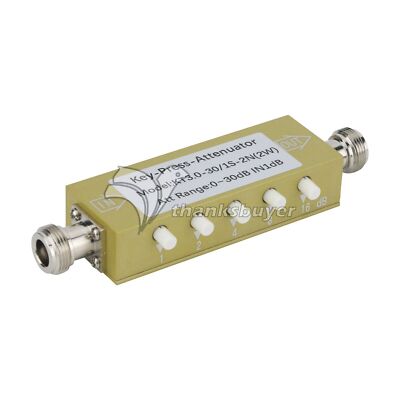 2W N - KK 0-30dB 0-3GHz RF Adjustable Attenuator Digital Step RF Attenuator #W7