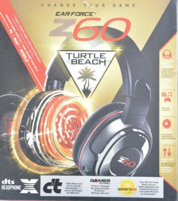 TURTLE BEACH Ear Force Z60 7.1 Surround Gaming Headset PC Kopfhörer Universal - Bild 1 von 4