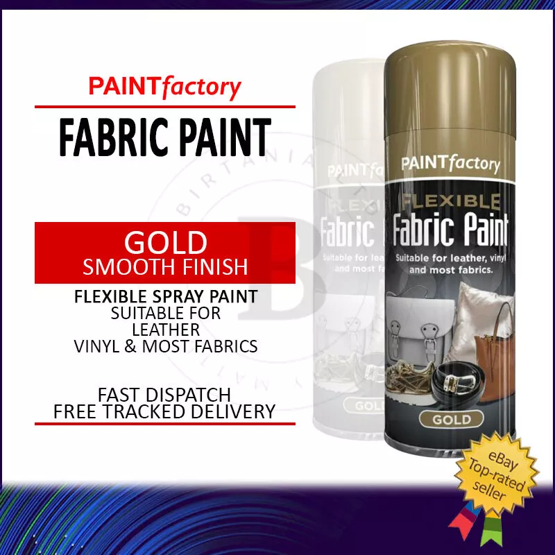 Gold leather shop spray paint