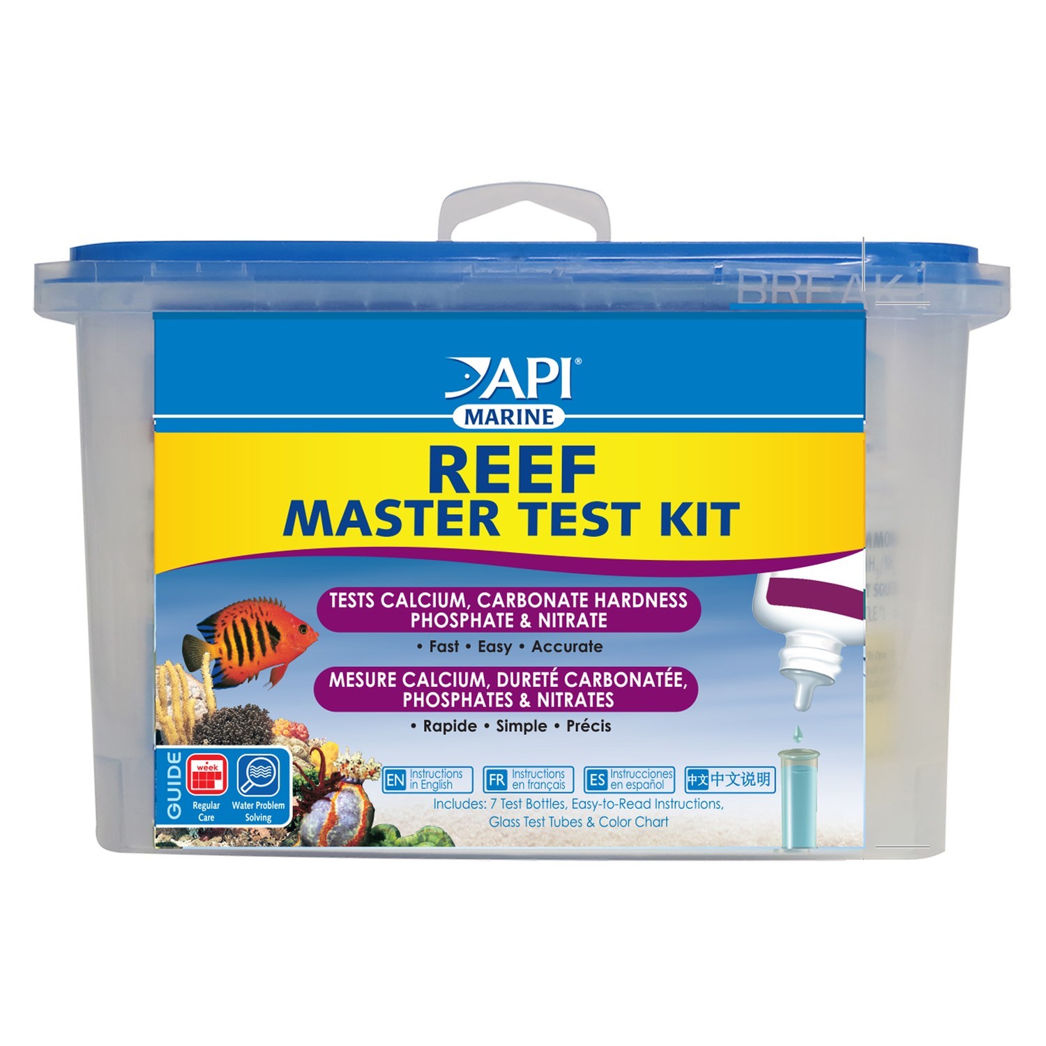 API Reef Master Test Kit – Advanced Reef Aquarium Testing for Calcium, KH, Phosp