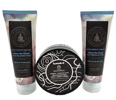 tweak d by nature Tribal Chocolate Body Cream + 2 Above the Clouds Lotion SEALED