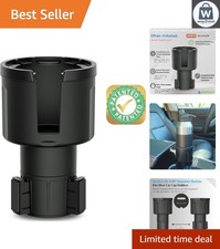 Patented Car Cup Holder Expander For Large Bottles - Fits Hydroflask Yeti